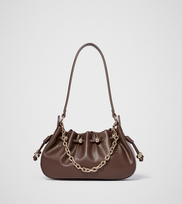 DAKOTA Textured Chain Shoulder Bag