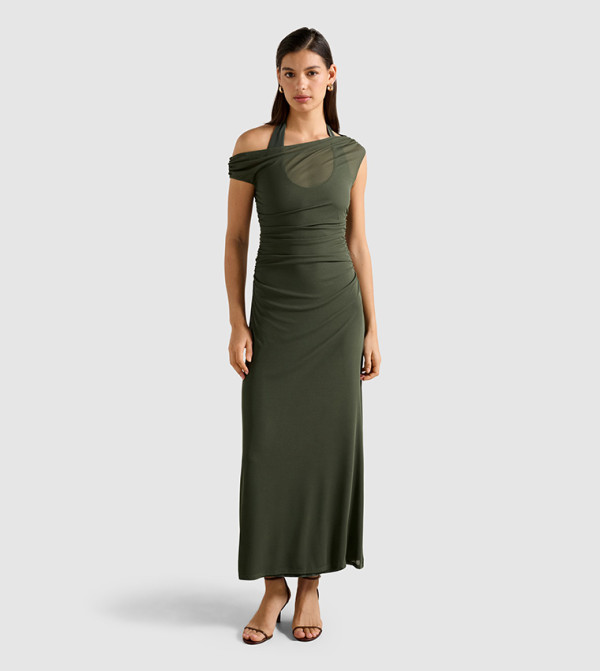 BROOKLYN Layered Jersey Maxi Dress