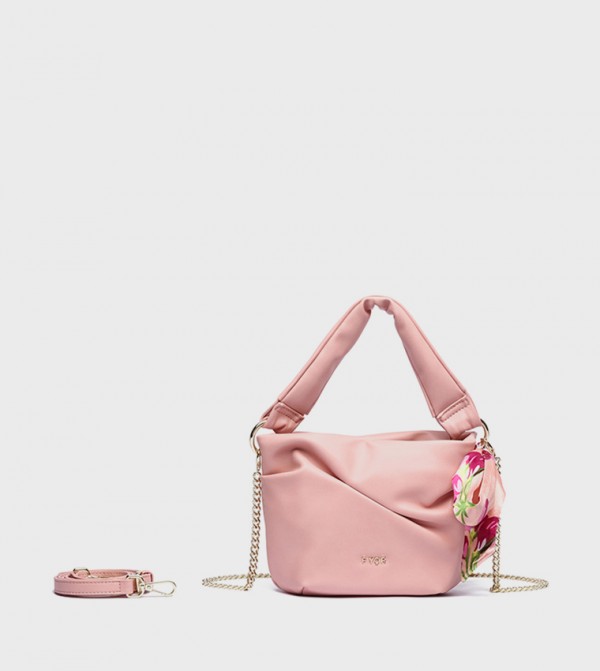 Textured Convertible Shoulder Bag