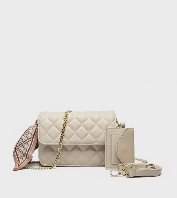Quilted Convertible Crossbody Bag