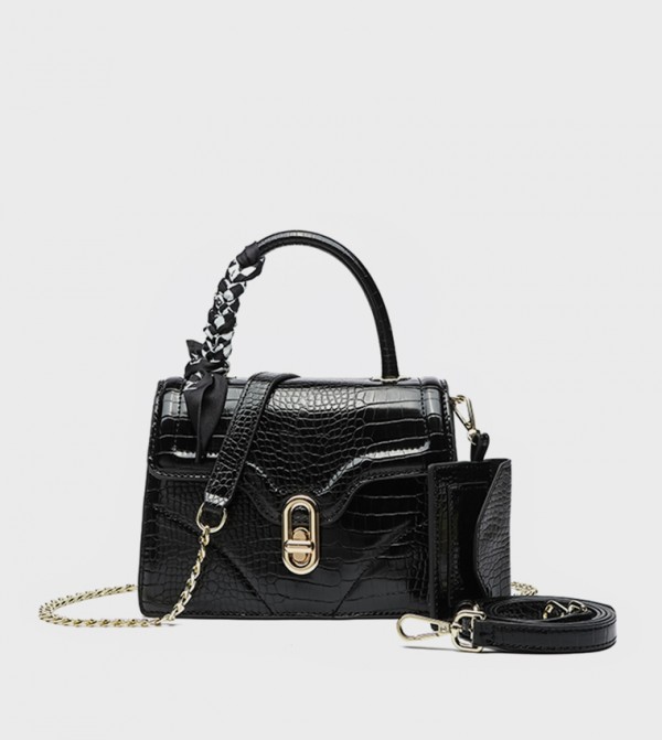Textured Convertible Handheld Bag