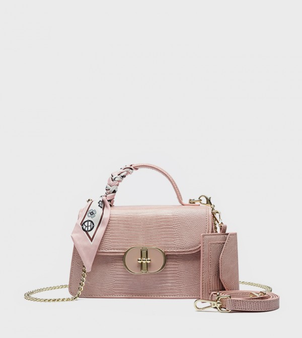 Textured Convertible Handheld Bag