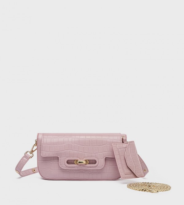 Textured Convertible Crossbody Bag