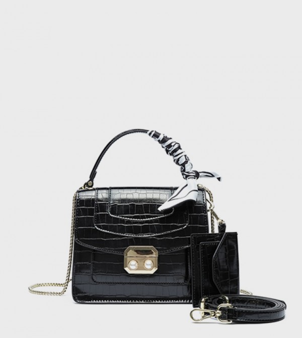Textured Convertible Handheld Bag