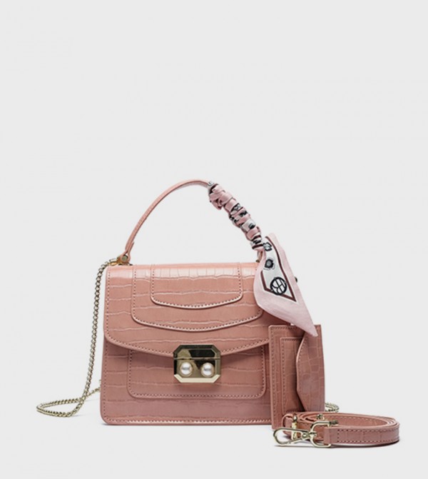 Textured Convertible Handheld Bag