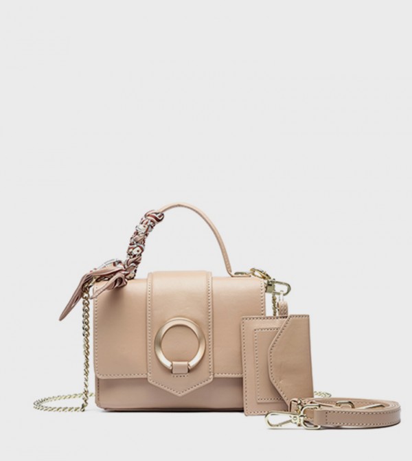 Textured Convertible Handheld Bag