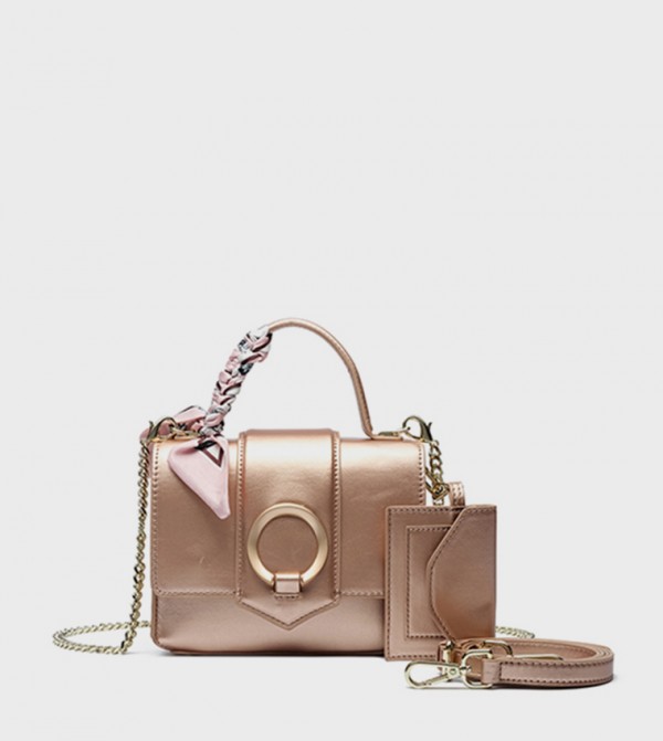 Textured Convertible Handheld Bag