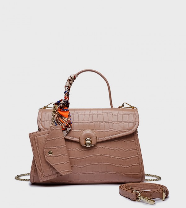 Textured Convertible Handheld Bag