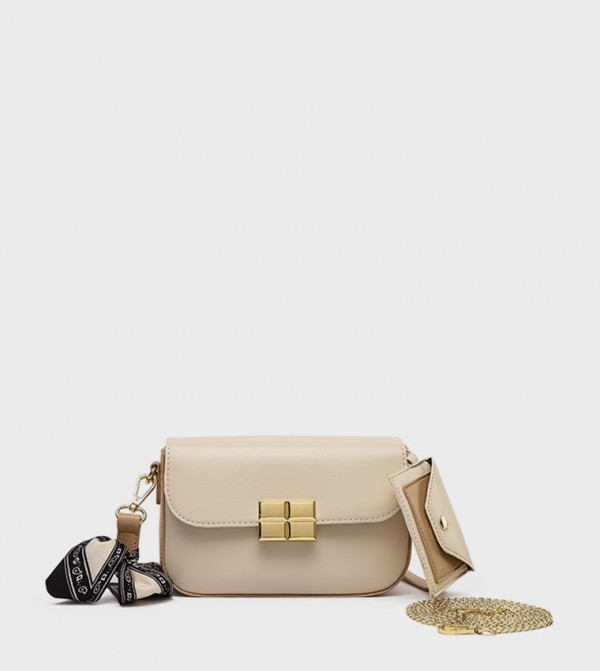 Textured Convertible Crossbody Bag