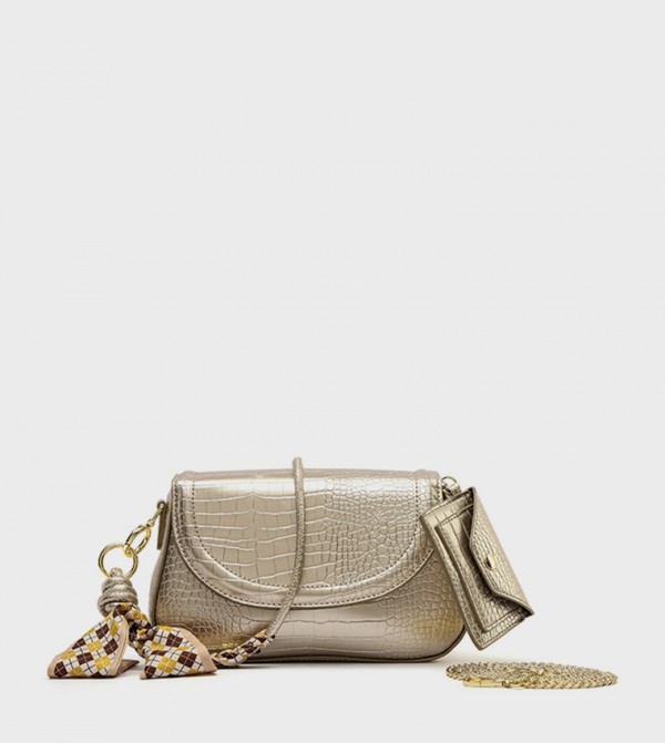 Textured Convertible Crossbody Bag