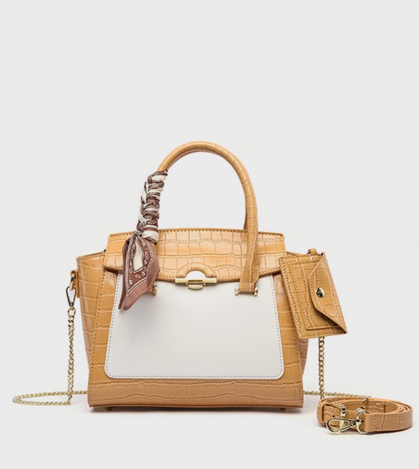 Textured Convertible Handheld Bag