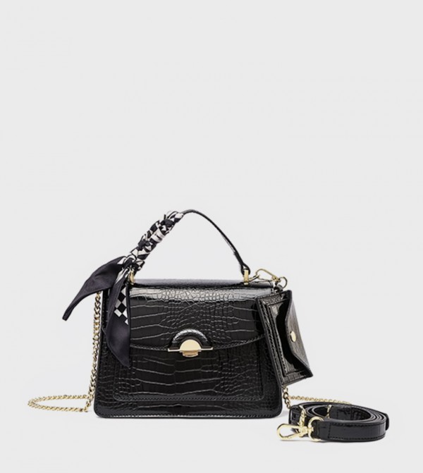 Textured Convertible Handheld Bag