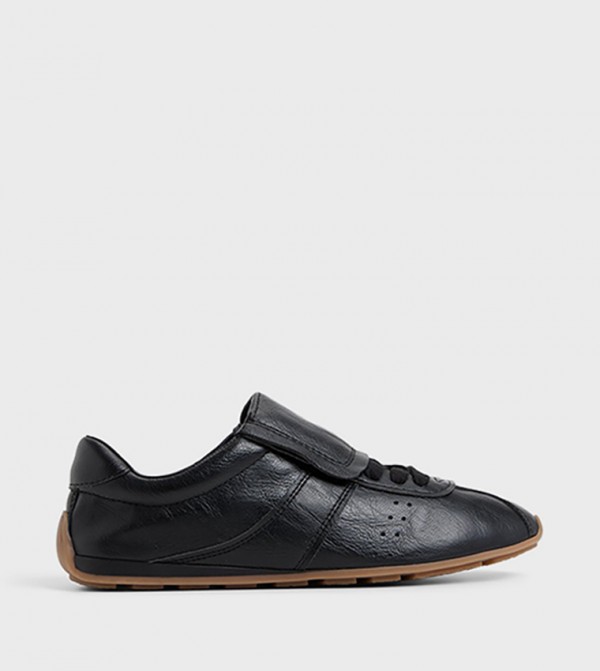 FORWARD Textured Low Top Sneakers