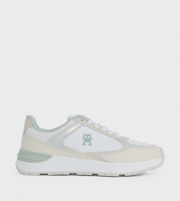 Color Block Lace-Up Runner Sneakers