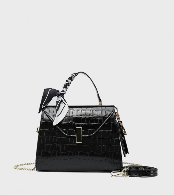 Textured Top Handle Bag