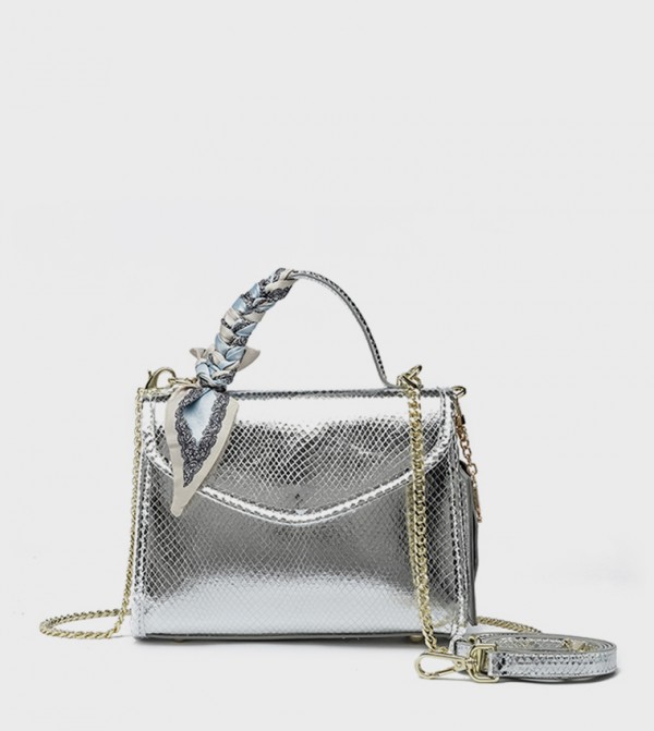 Textured Top Handle Bag