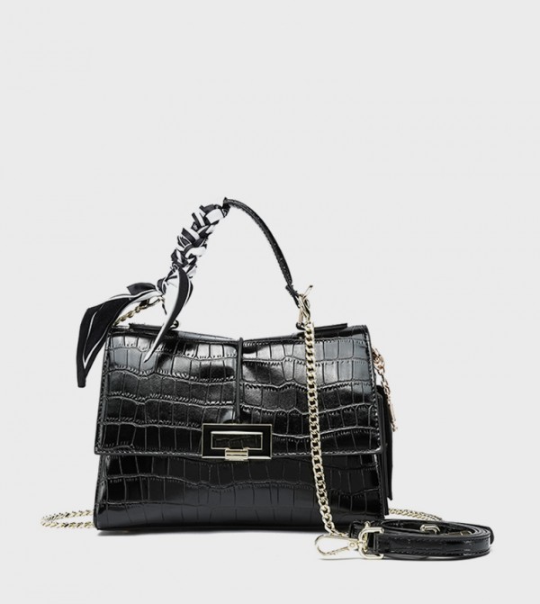 Textured Top Handle Bag