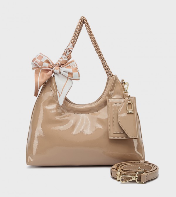 شنطة كتف نسائية بفيونكة 