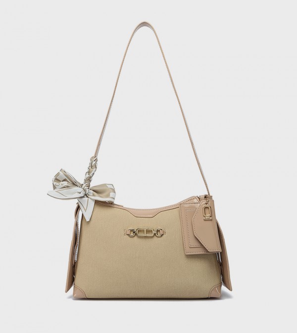Metal Accent Shoulder Bag
