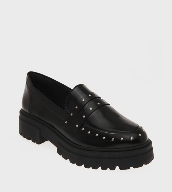 Studded Penny Loafers