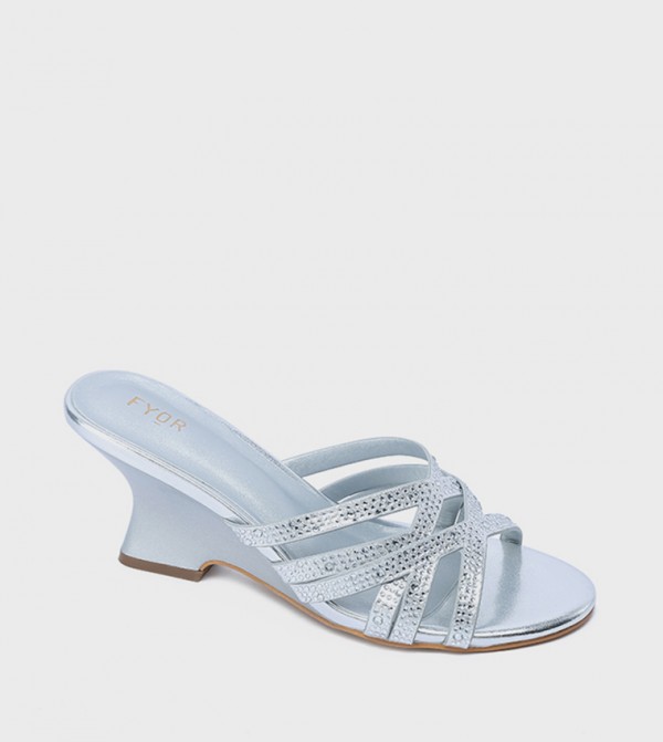 Embellished Open Toe Heel Sandals