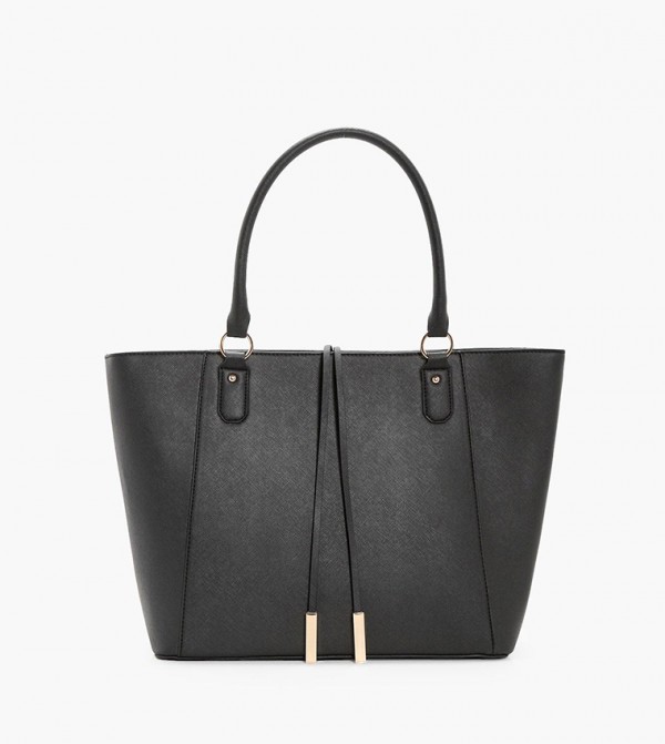 Structured Cross Hatch Tote Bag