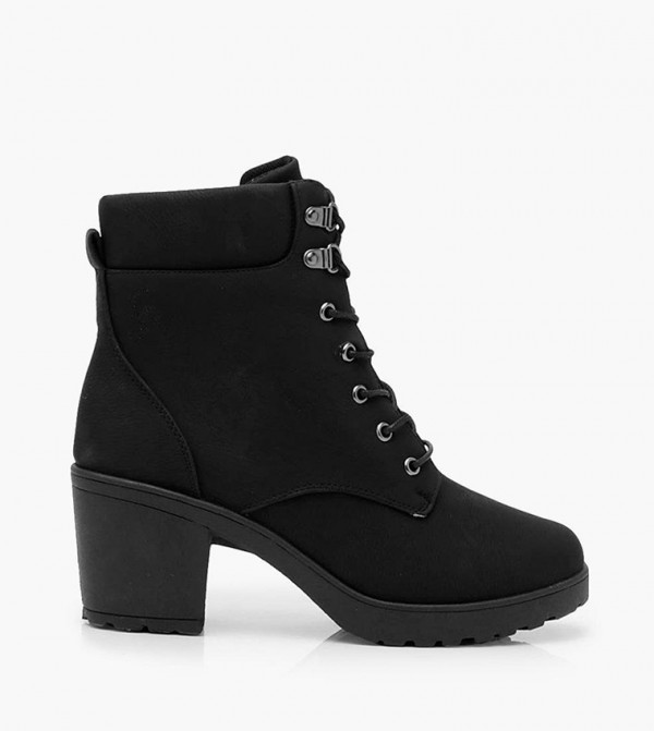 Block heel hotsell hiker boots