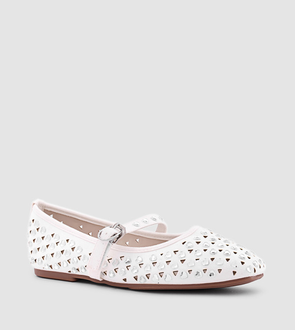 Heart Embellished Mary Jane Shoes