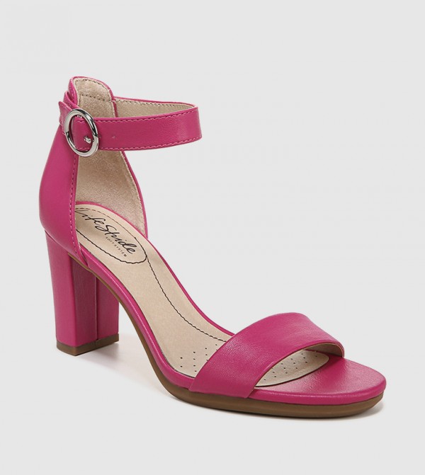 Raspberry sales pink sandals