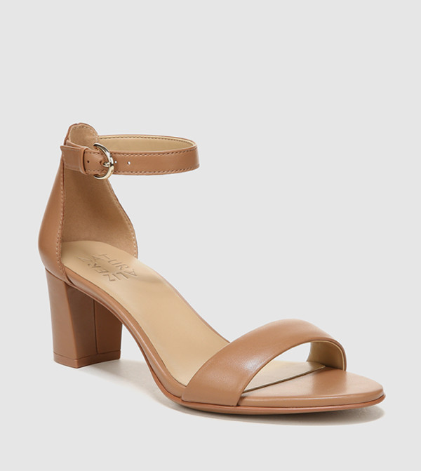 block heel neutral sandals