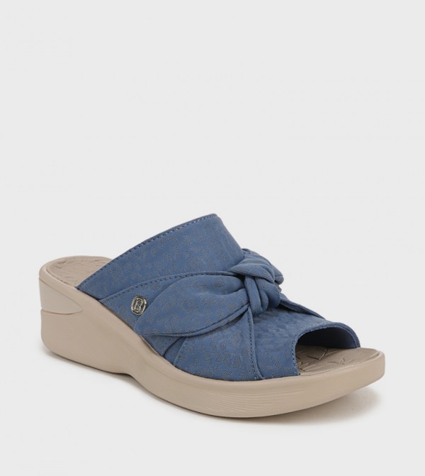 SMILE Peep Toe Wedge Sandals