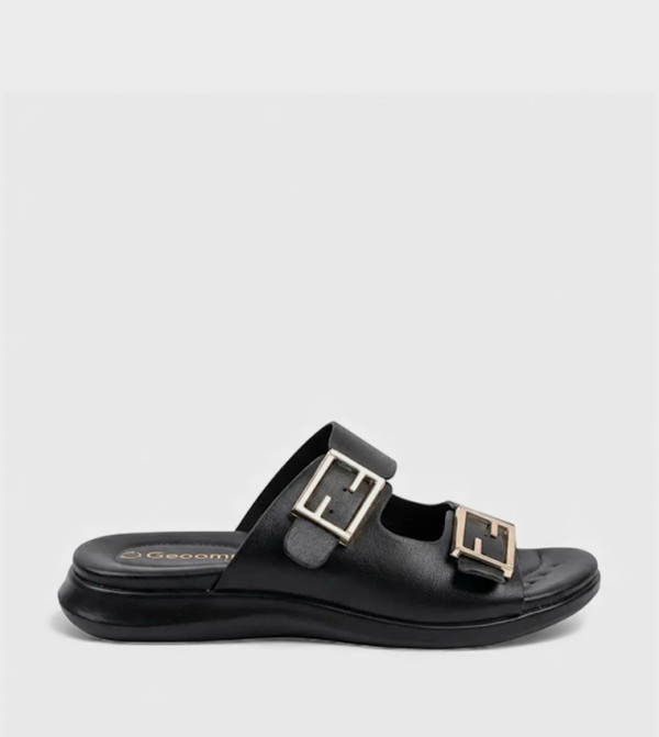 Double Strap Buckle Comfort Sandals