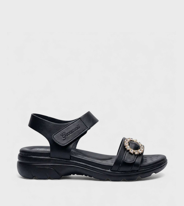 Embellished Comfort Wedge Sandals