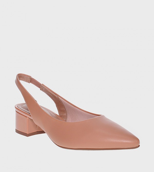 FREYA Block Heel Slingback Pumps