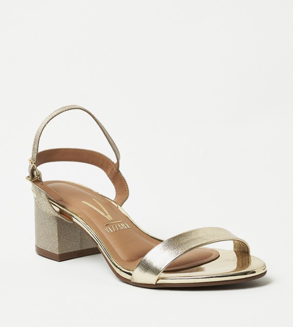 VALERY Ankle Strap Block Heel Sandals