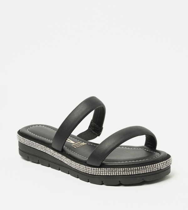 BAYLOR Embellished Flatform Sandals