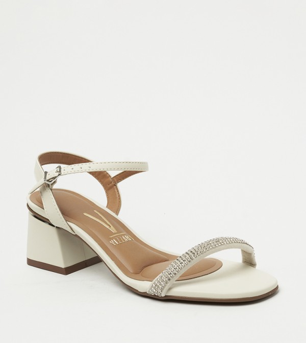 HADLEIGH Embellished Block Heel Sandals