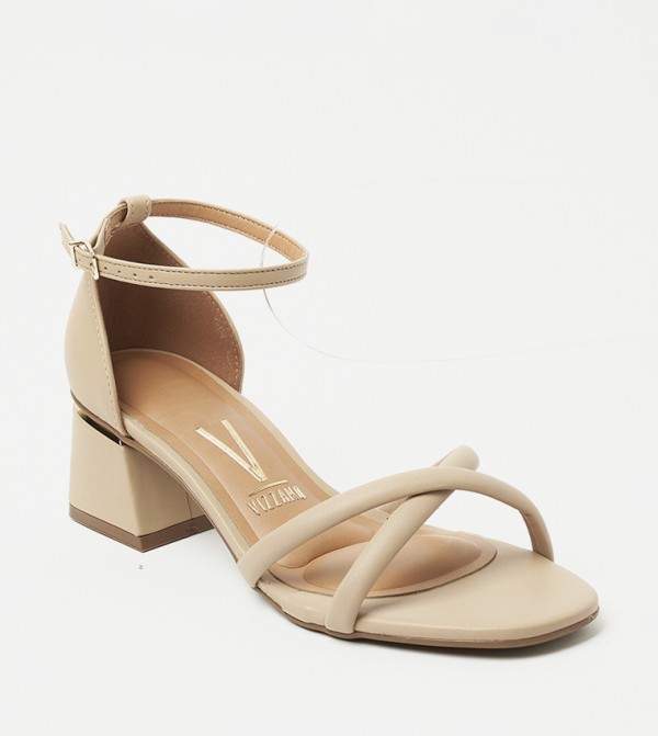 ZARIA Ankle Strap Block Heel Sandals