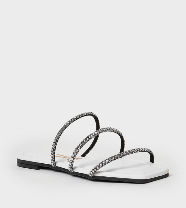 BOWEN Embellished Flat Sandals