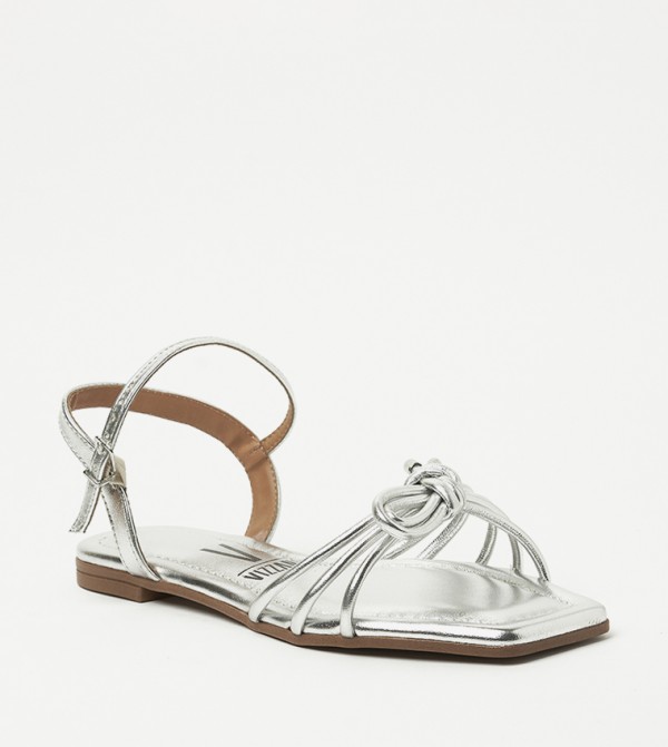 PAITYN Bow Detail Flat Sandals