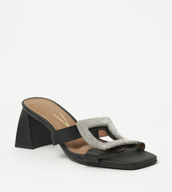 INDIA Embellished Block Heel Sandals