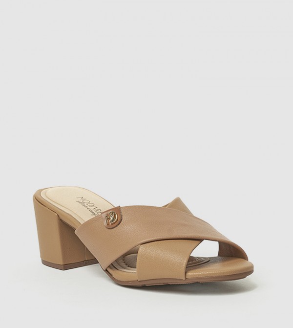ALTAY Criss-Cross Block Heel Sandals