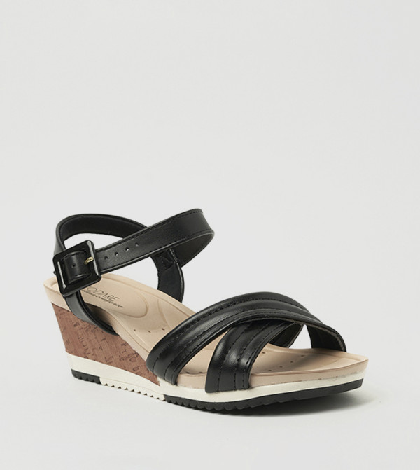 THEA Ankle Strap Wedge Sandals