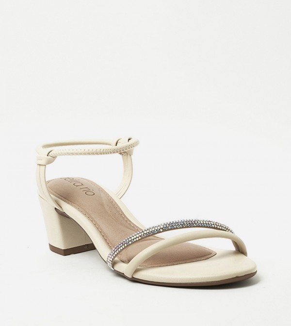 THEA Embellished Block Heel Sandals