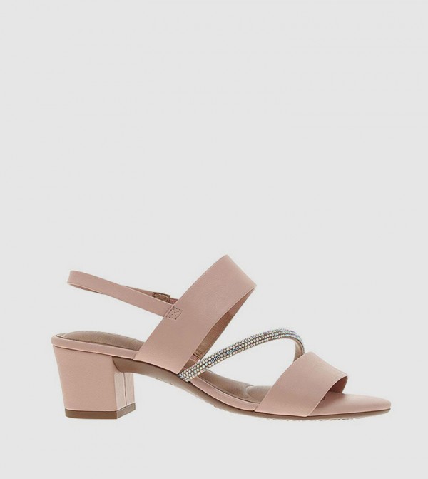 AURORA Embellished Block Heel Sandals