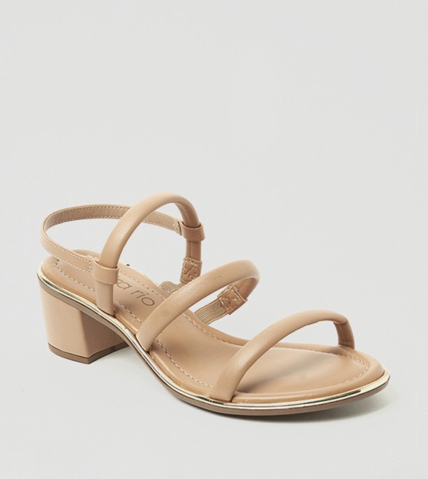 ARTEMIS Open Toe Block Heel Sandals