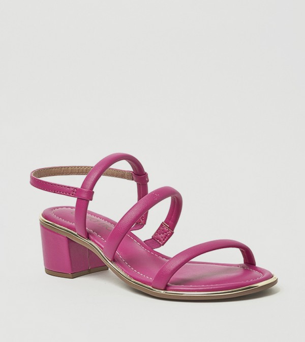 JOSIE Open Toe Block Heel Sandals