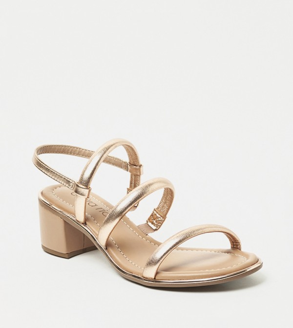 KEILANI Open Toe Block Heel Sandals