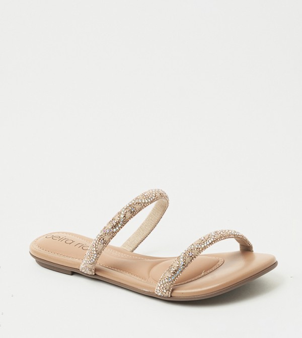 AURORA Embellished Flat Sandals