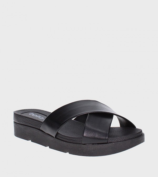 LEANDER Criss-Cross Flatform Sandals
